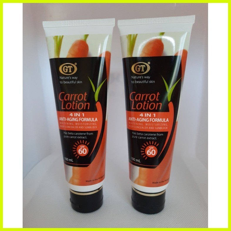 ஐ AUTHENTIC GT Carrot Lotion with SPF60 100ml (set of 2) | Shopee ...