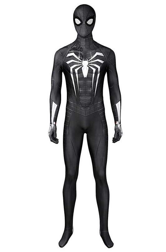Black Ps4 〠 Spiderman Cosplay Advanced Suit Spider Boys Costume ...