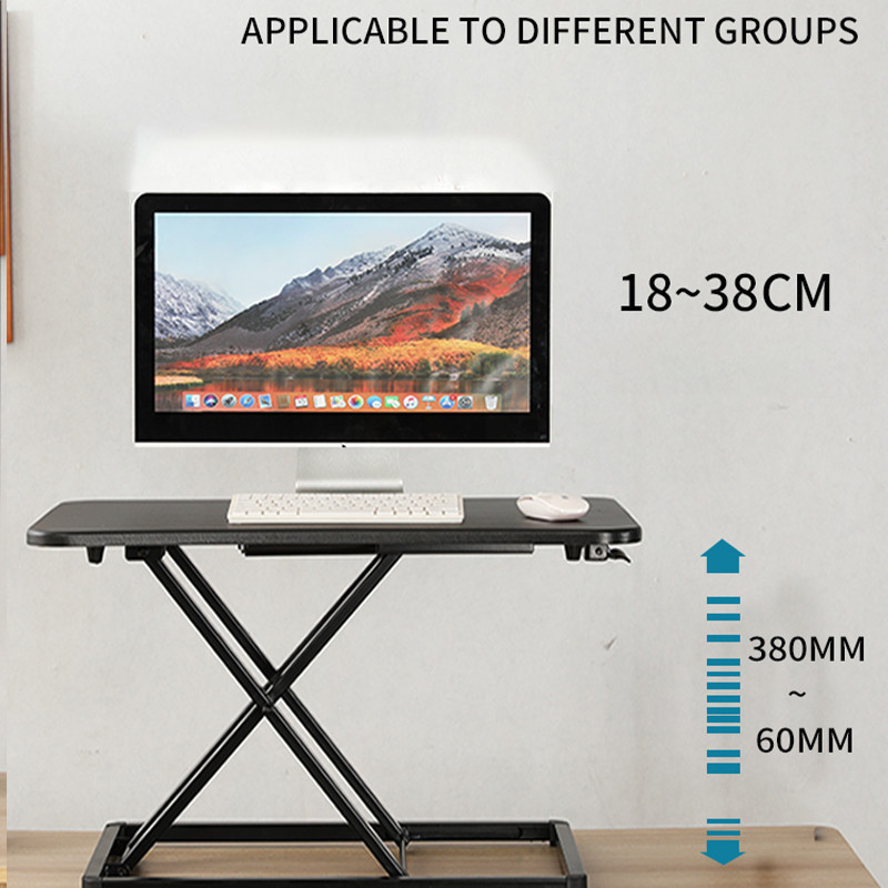 Standing Laptop Stand Desktop Folding Desk Lifting Table Adjustable 