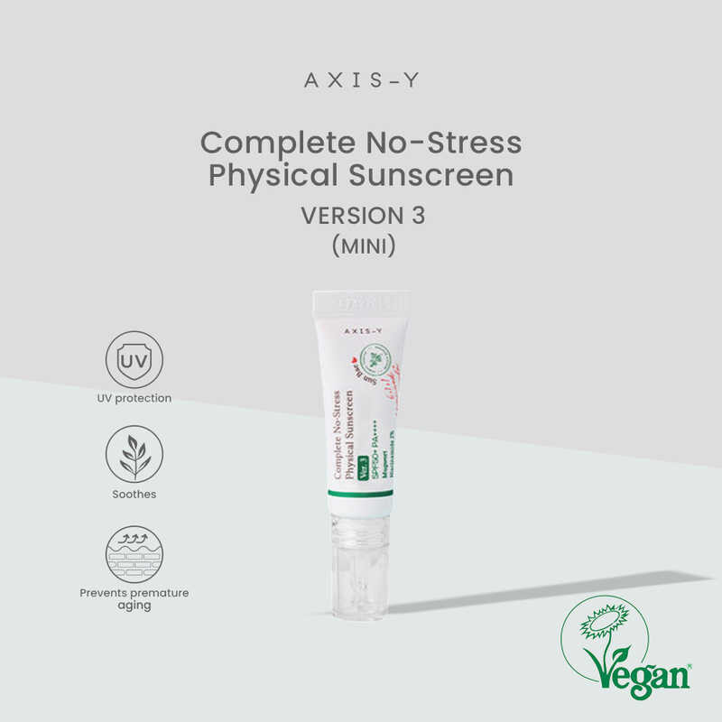 AXIS-Y Complete No-Stress Physical Sunscreen SPF50+ PA++++ 10ml (MINI ...