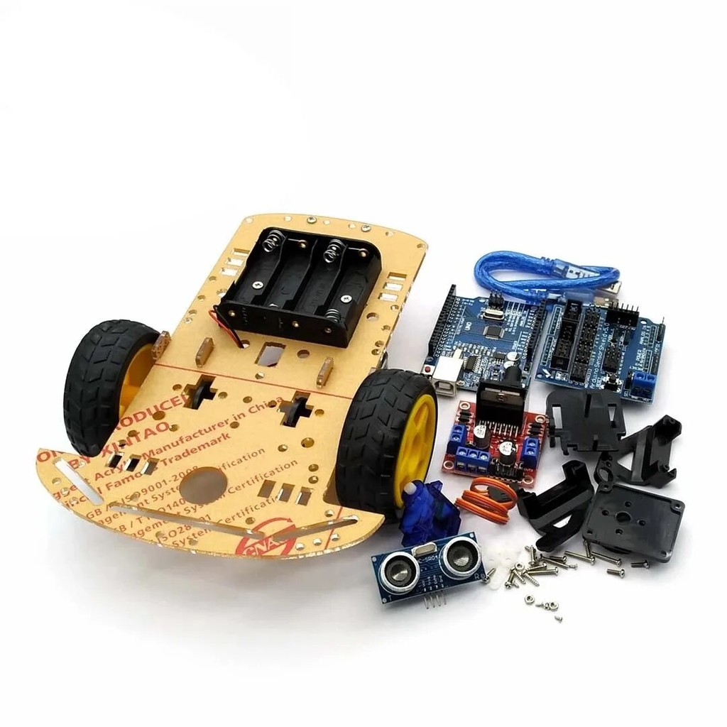 4WD Smart Robot Car Kit – Arduino-Compatible DIY Robotics Starter Set ...