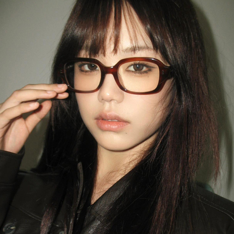 Retro modern glasses women's fashion personality sweet cool glasses ins  trend