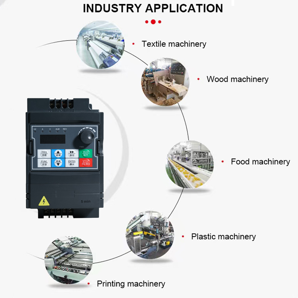 Single Phase 220V Vector Inverter VFD Variable Frequency Converter for ...