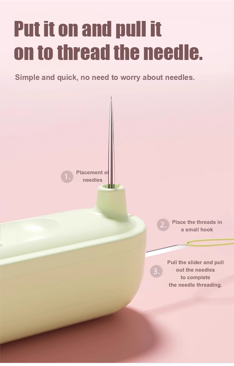 Upgraded 2-in-1 Automatic Needle Threader & Seam Ripper Tool ...