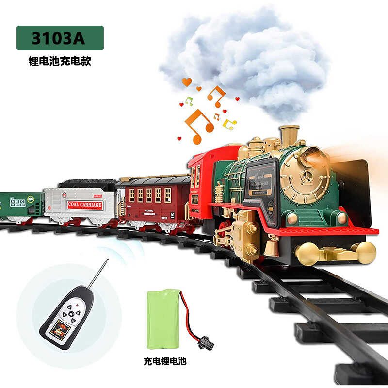 Remote Controlled Smoking Electric Rail Train With Sound And Light ...