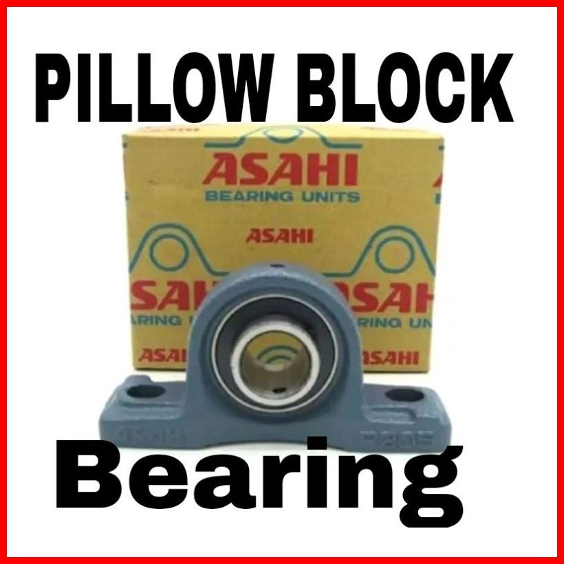 SOUJAP 6 PCS UCP205-16 1 Inch Pillow Block Bearings, Heavy Duty Pillow Block Mounted Ball Bearing With Solid Cast Iron Base, Set Screw Lock