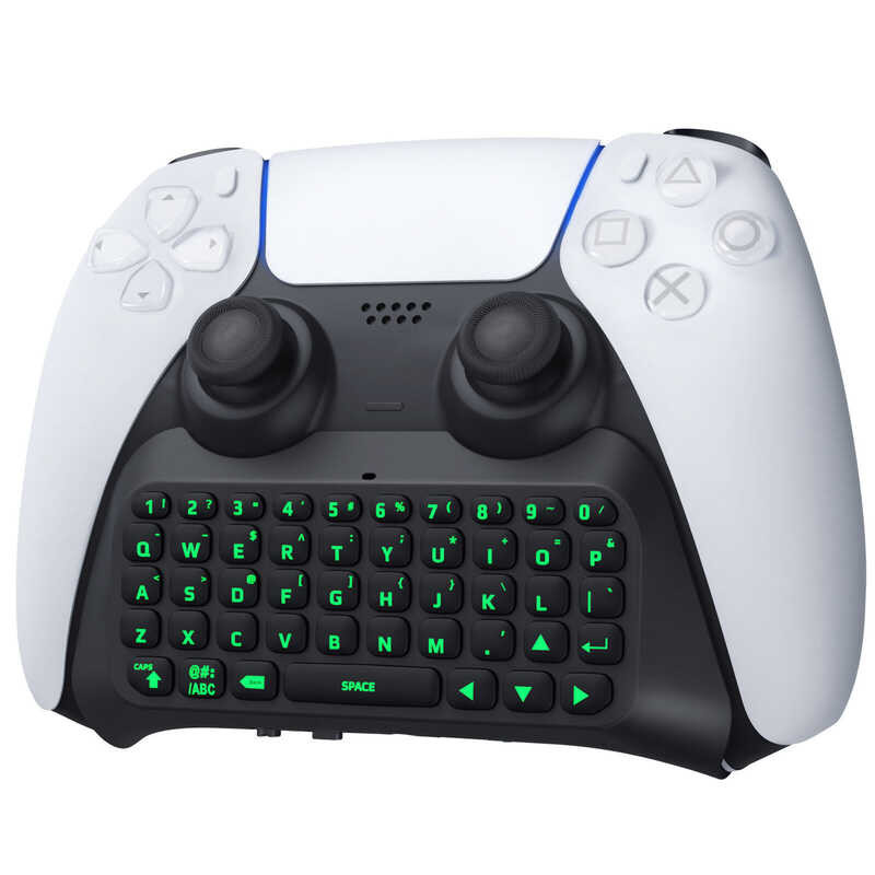 Green Backlight Moko Ps5 Wireless Bluetooth Keypad Chatpad Playstation ...