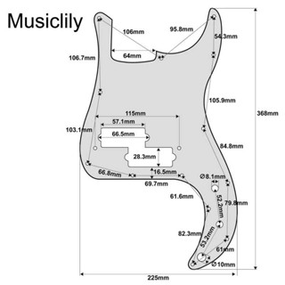 Musiclily Pro 13-Hole P Pickguard para sa JPN Fender Japan 4-String ...