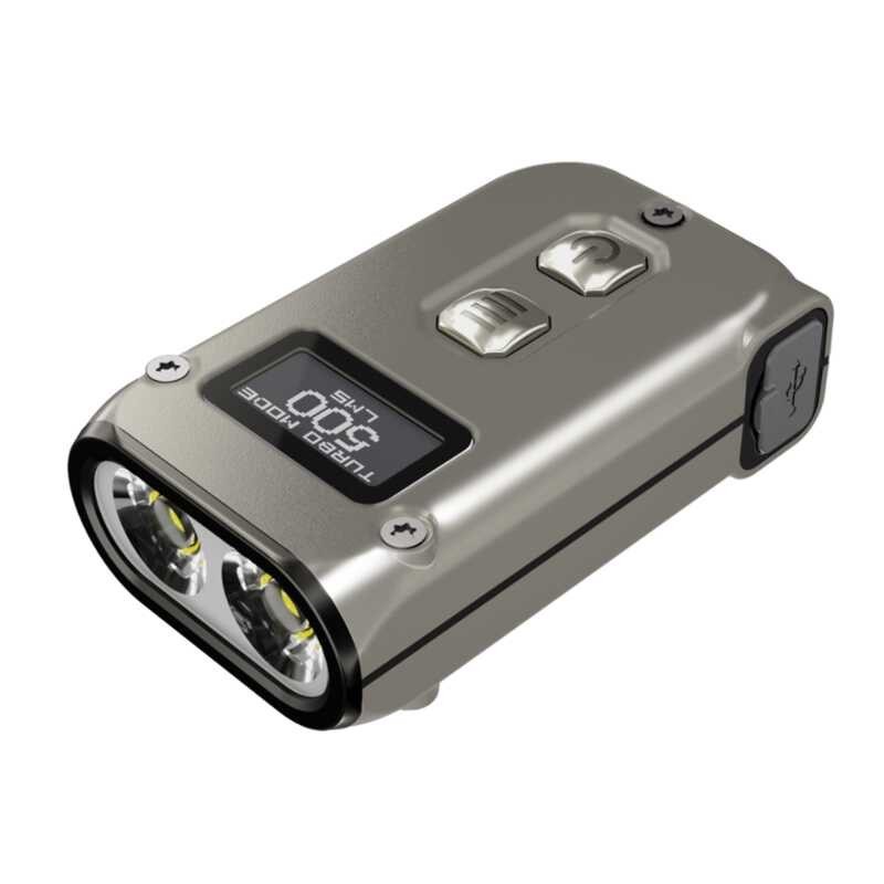 Tini2 TI NITECORE 500Lumens Rechargeable LED Keychain Light With OLED ...