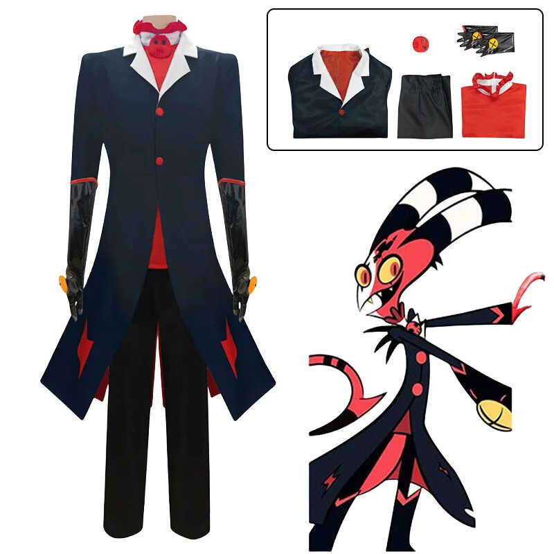 Uniform Anime Hazbin Hotel Blitzo Cos Suit Helluva · Cosplay Costume ...