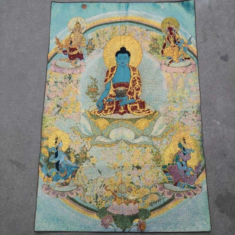 Pulgada Ang 36 Mga Balbas Ng Sutla Sa Tibet Nepal Medicine Buddha ...