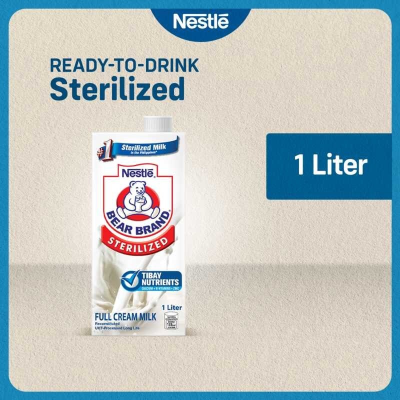 Bear Brand Sterilized UHT Milk 1L | Shopee Philippines