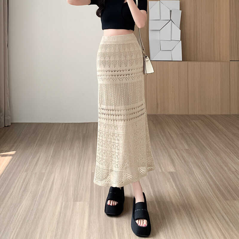 277 58 HZW Lace Women's Summer Mid-Length Dress Korean Version High ...