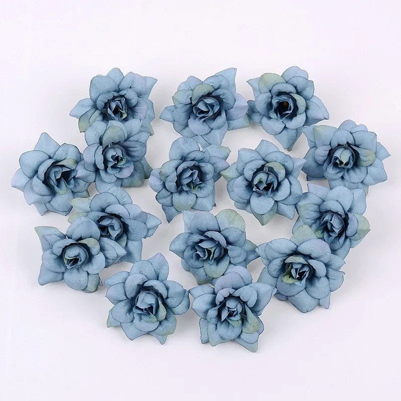 5/10PCS Artificial Silk Rose Flower Heads for Home Wedding Decorations ...