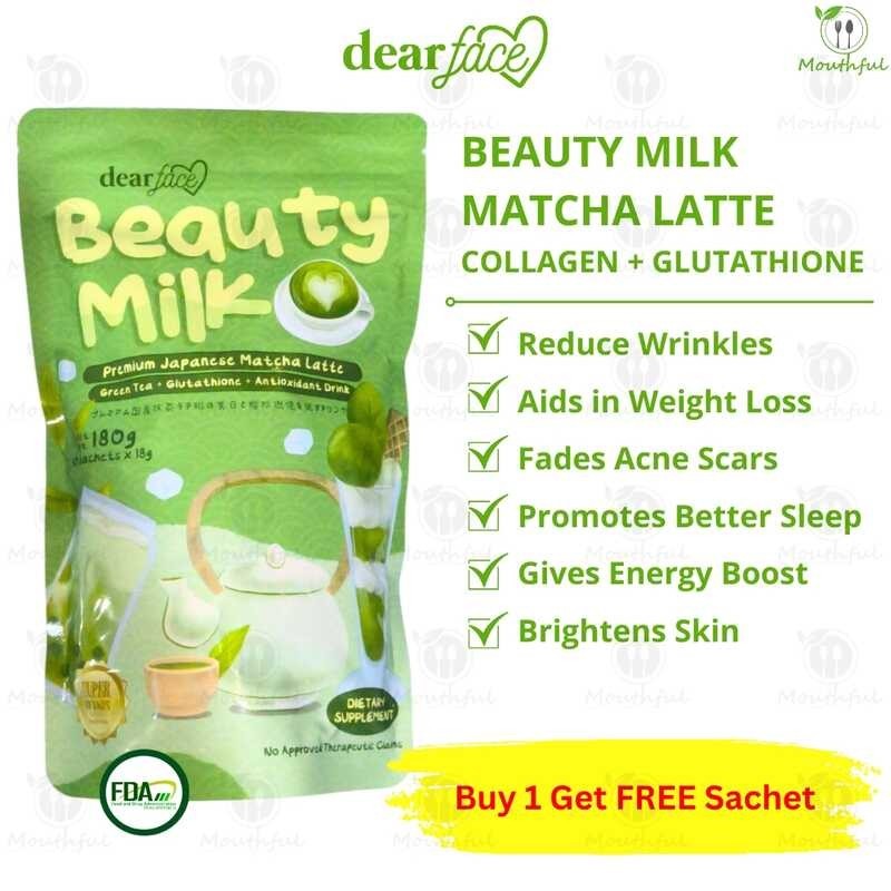 Mouthful - Mahal na Face Beauty Milk Japanese Matcha Green Tea Latte ...