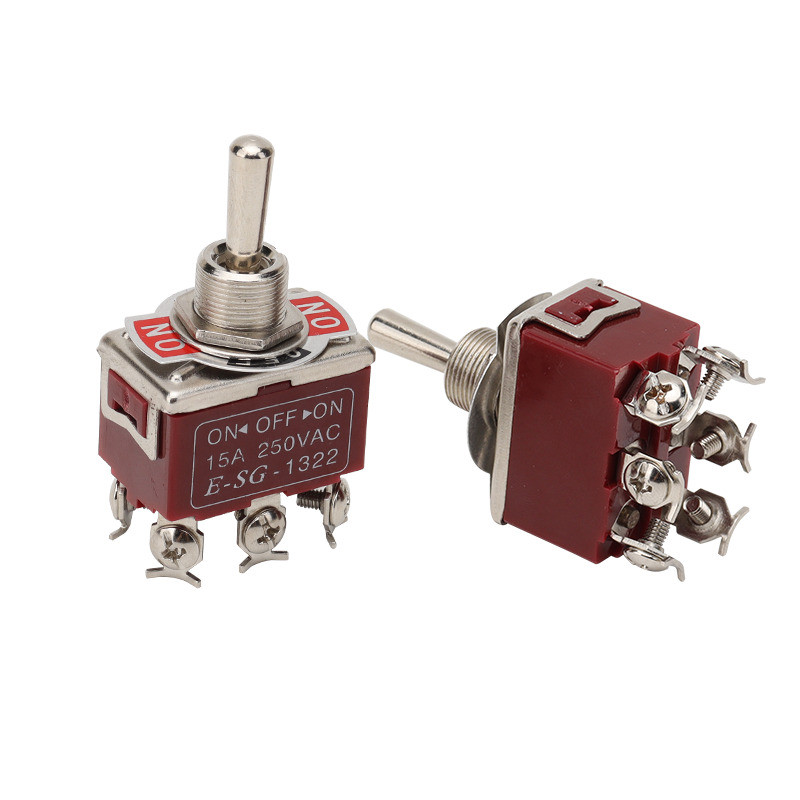 E-TEN1322 rocker arm 6-pin 3-speed forward reverse toggle switch left ...