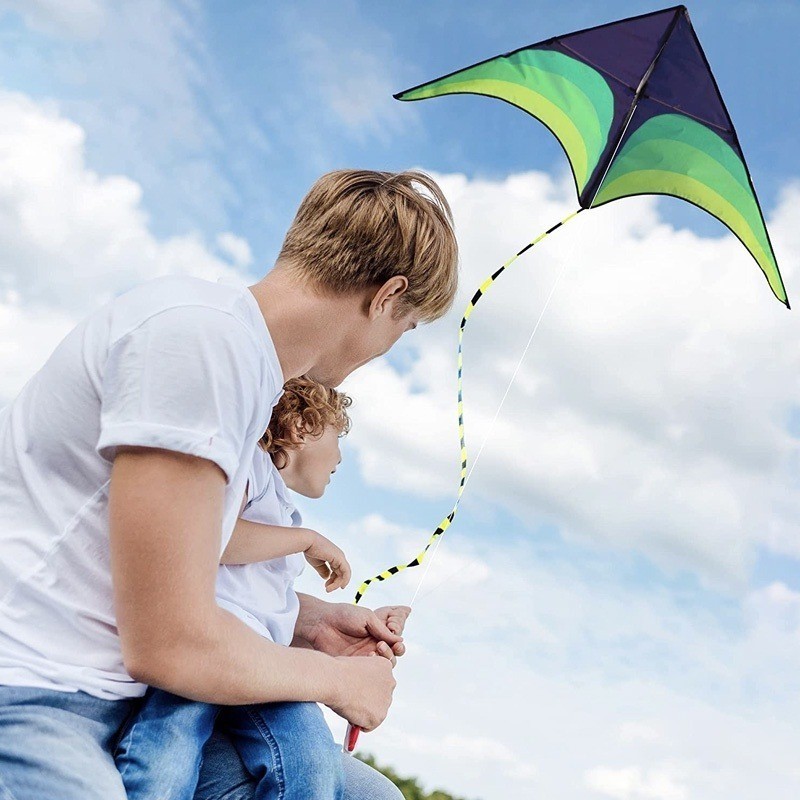 long-tailed rainbow kite with 50m string outdoor Sports grass beach ...