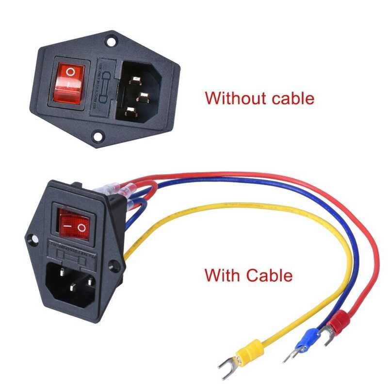 SK 3D Printer Parts 10A 250V Power Switch AC Power Outlet Gamit Ang Red ...