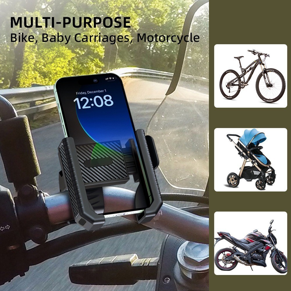 Universal Waterproof Bike Phone Mount With Touchscreen Access - For Motorcycles, Bikes & Handlebars