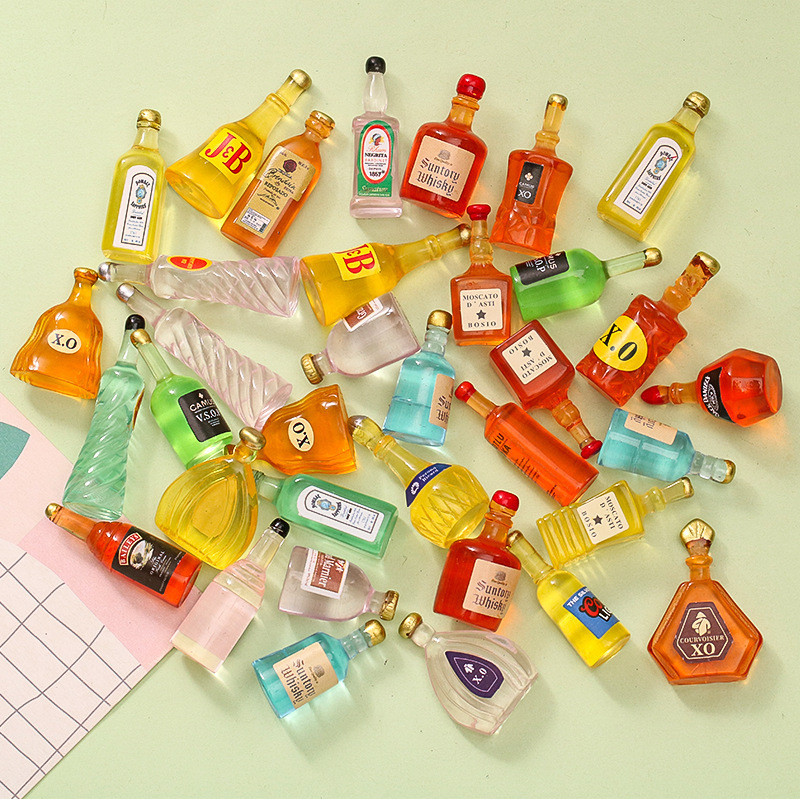 10Pcs/set Random Mixed Simulated Soda Cola Wine Mini Drink Bottles ...