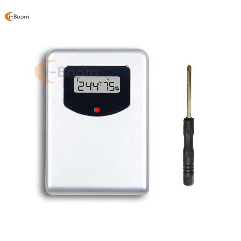 RF 433Mhz Wireless Temperature Humidity Sensor Indoor Weather Station ...