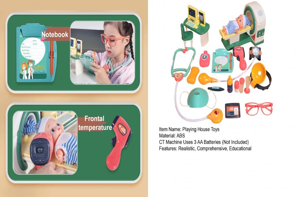 RAN Children Doctor Playset Toy Thermometer and Bandage Set Kids Doctor ...