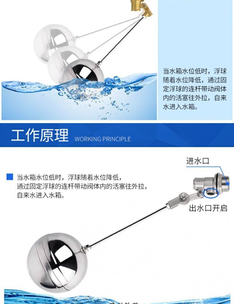 1.2 inch 1.5 inch 2.5 inch 3 inch 4 inch, copper float valve, water ...