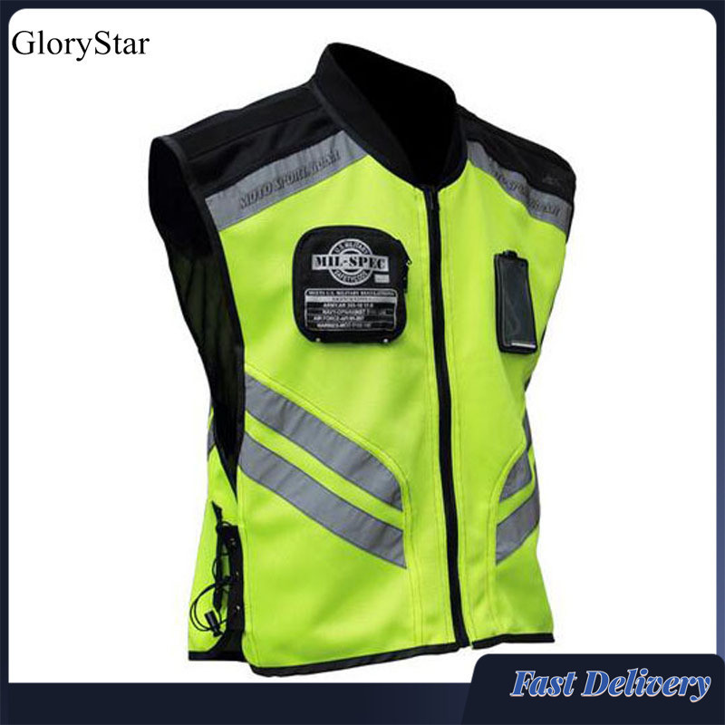 43 Glorystar Motorcycle Riding Reflective Vest Team Uniform Fluorescent ...