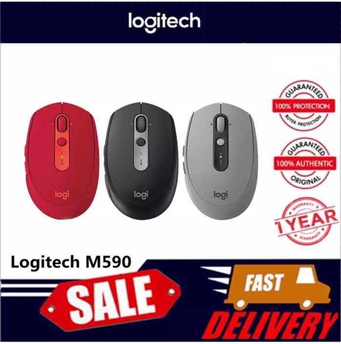 MultiDevice Logitech M590 USB Wireless Bluetooth Office Silent