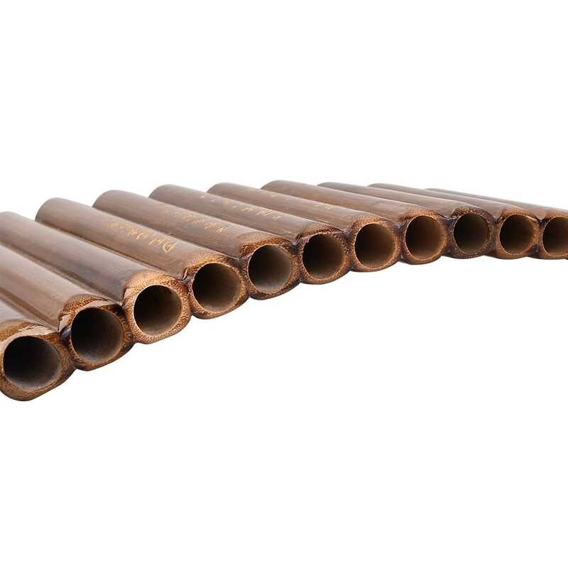Flute 15 Pan Pipes Tunable Natural Bamboo From Traditional Woodwind ...