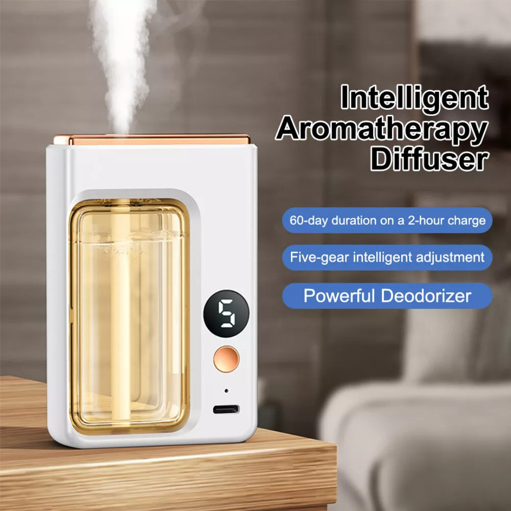 Automatic Diffuser Wall Mounted Essential Oil Diffuser Rechargeable ...
