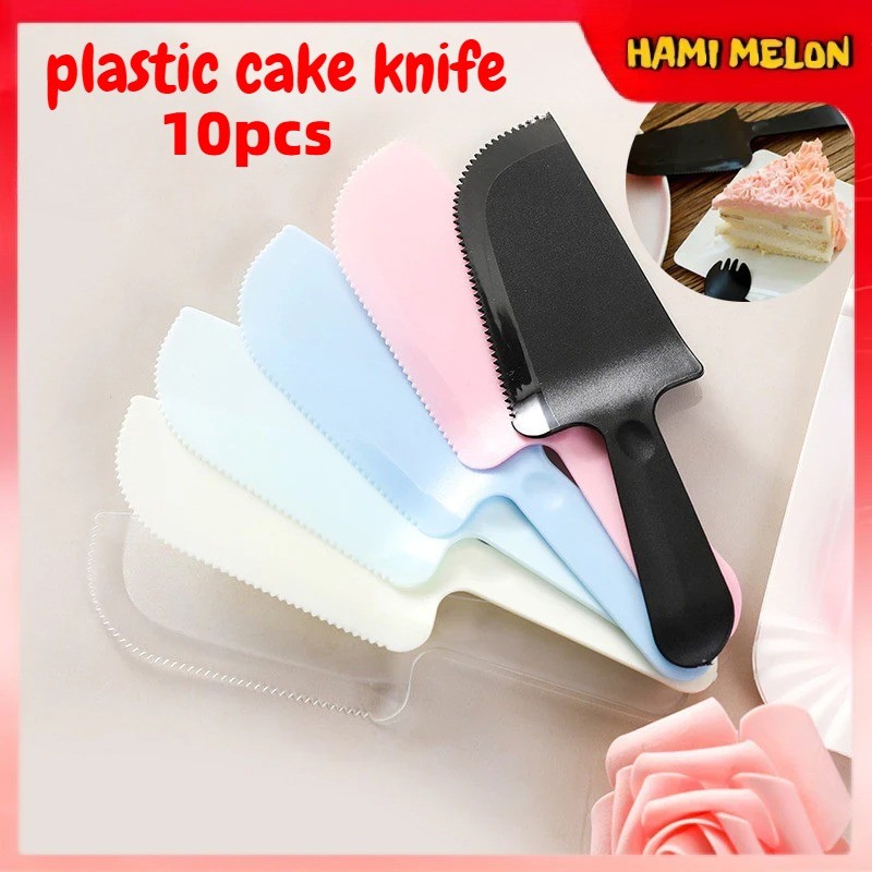 10pcs High Quality Disposable Plastic Dessert Knife Birthday Party Cake ...