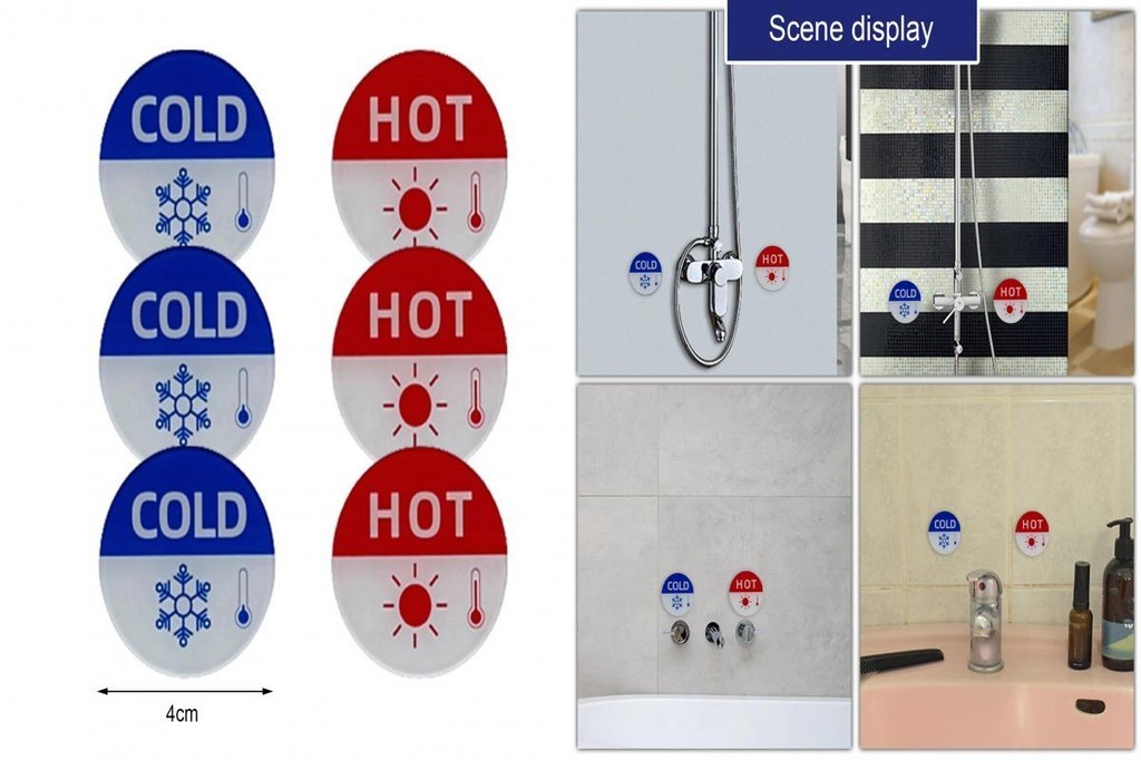 Easy to Clean Temperature Labels Self-adhesive Temperature Labels 6pcs ...