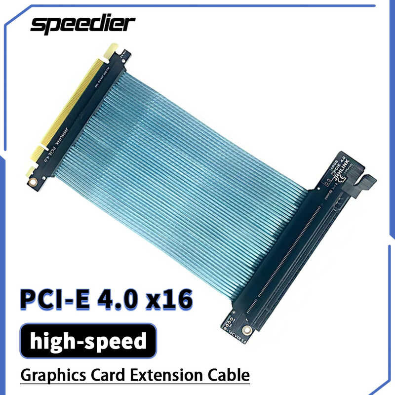 Blue PCI Express 4 0 x16 Riser PCIE 16x Extender Graphics Card ...