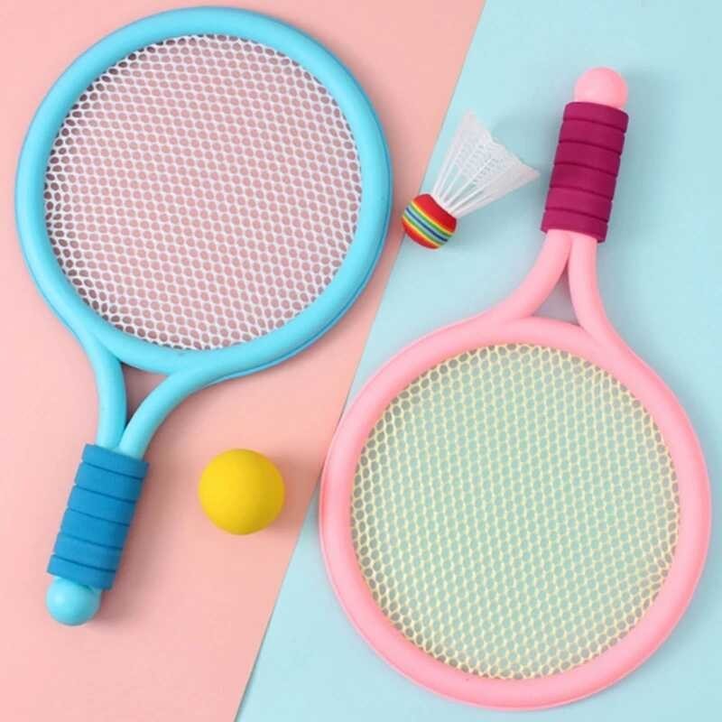 Д Children's Badminton Racket Beginner Training Outdoor Beach Tennis ...
