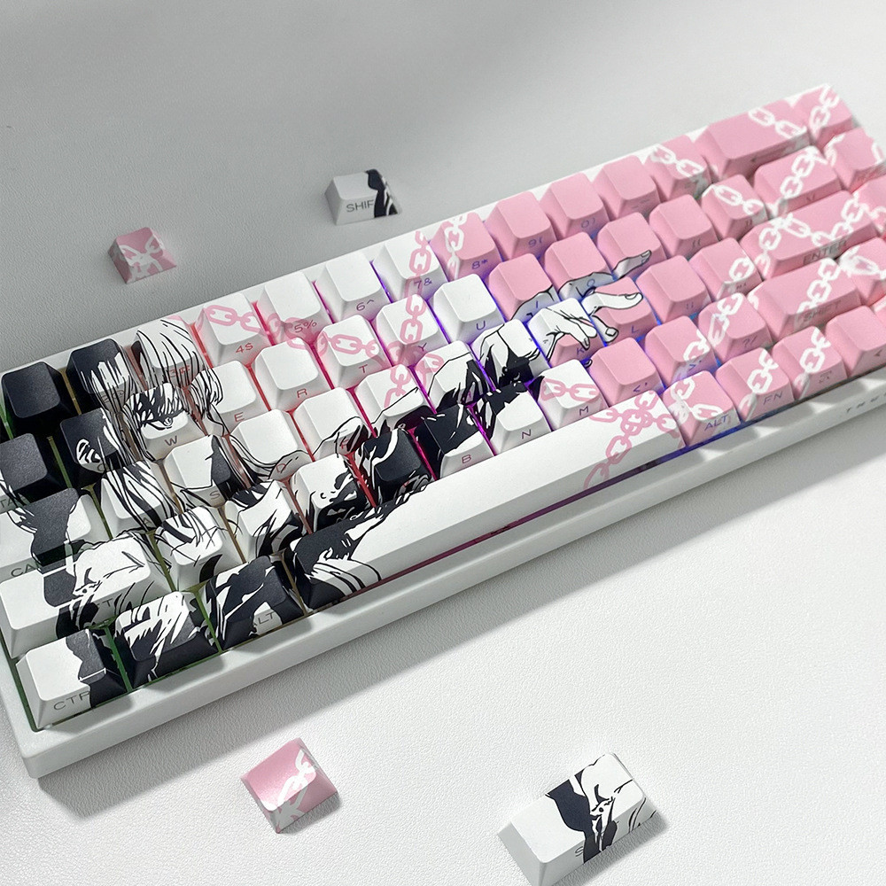 The PBT Keycap Cherry Machima Chain Lock manga Adapt To 61/63/64/67/68 ...