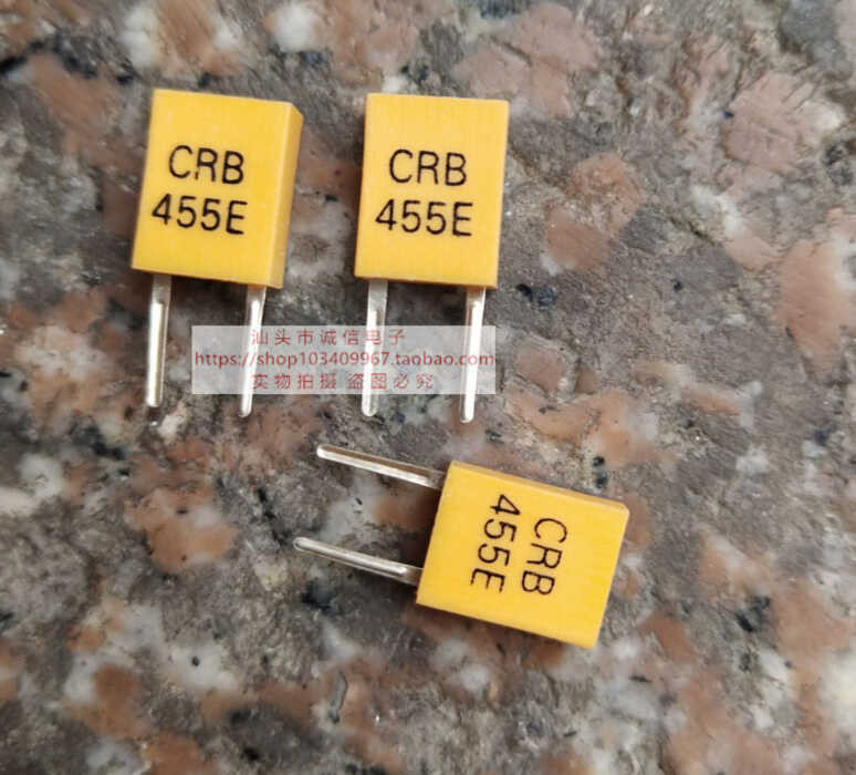 Ceramic resonator CRB 455E 455kHz direct insertion package TV remote ...