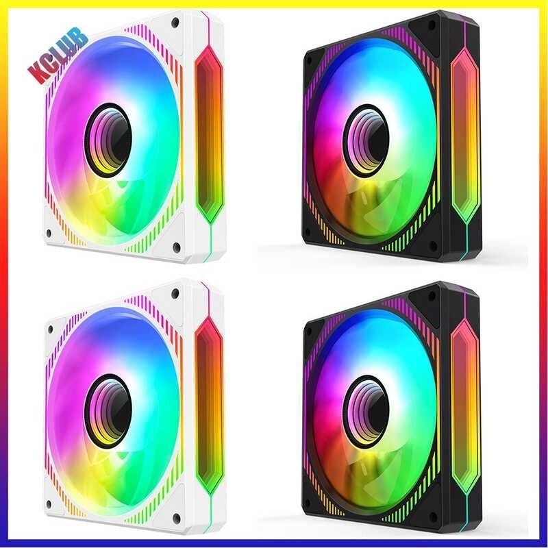 120mm Chassis Cooling Fan 5V 3 Pin ARGB Luminous PC Case Fans Auto ...