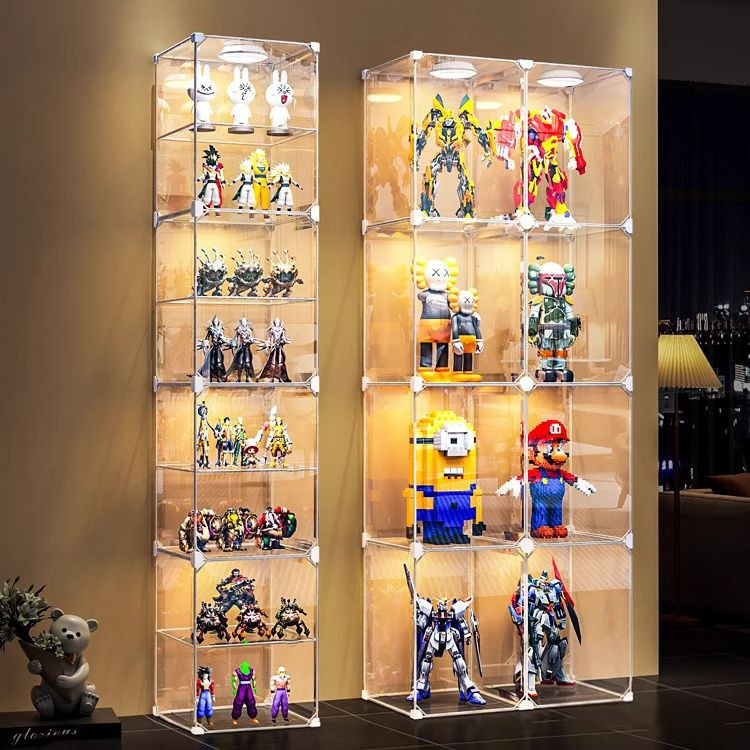 Transparent Figure Display Cabinet Floor-standing Gundam Toy Model ...