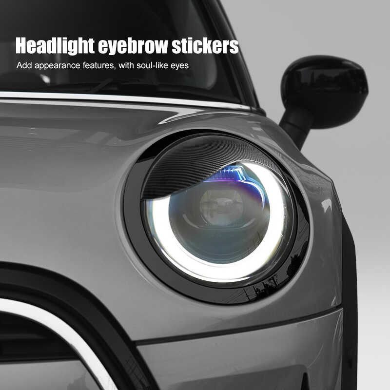 New ABS Brand Plastic Glossy And Matt Black Color Angry Eyelid For Mini ...