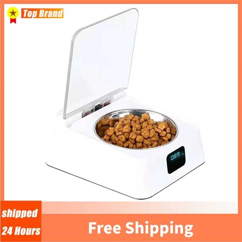 Pet Feeder Automatic Smart Food Kibble Dispenser Infred Intelligent Sensor Bowl Autofeeder Cat