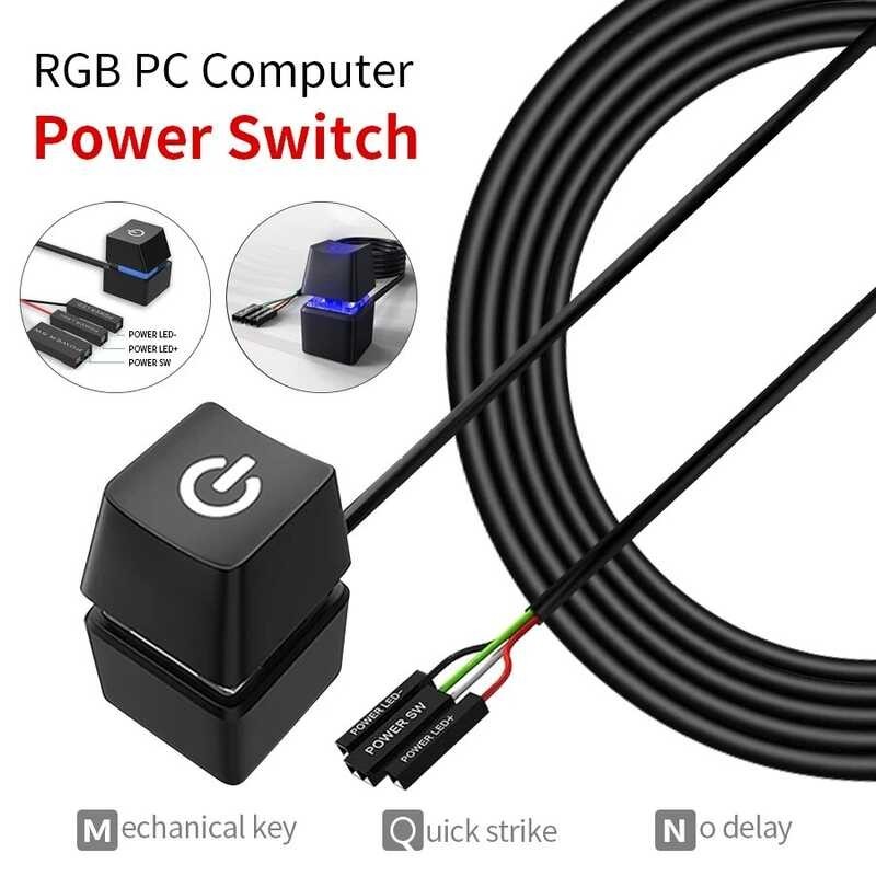 2M Computer Desktop Switch PC Motherboard External Start Led Light PC ...