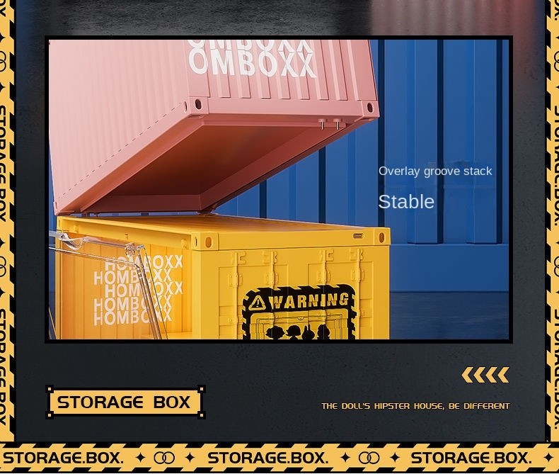 Container Pop Mart Display Box Blind Box Storage Storage Box Display ...