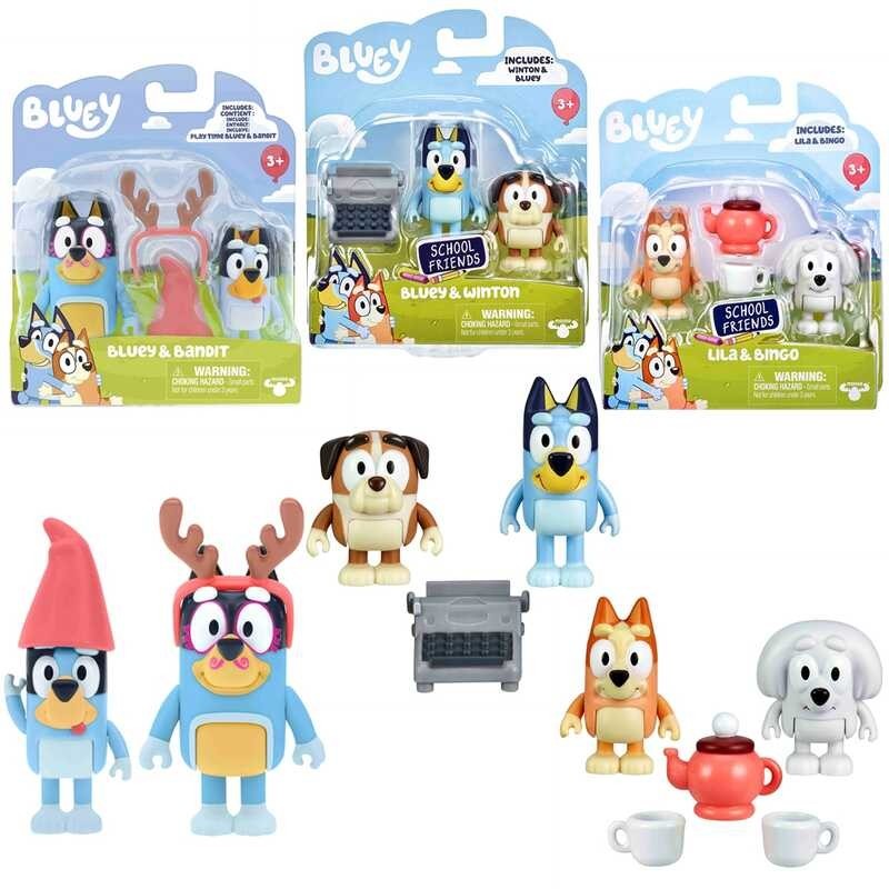 Blueys Family Toys Bluey And Friends Bingo Chilly Muffin Sweetheart Set