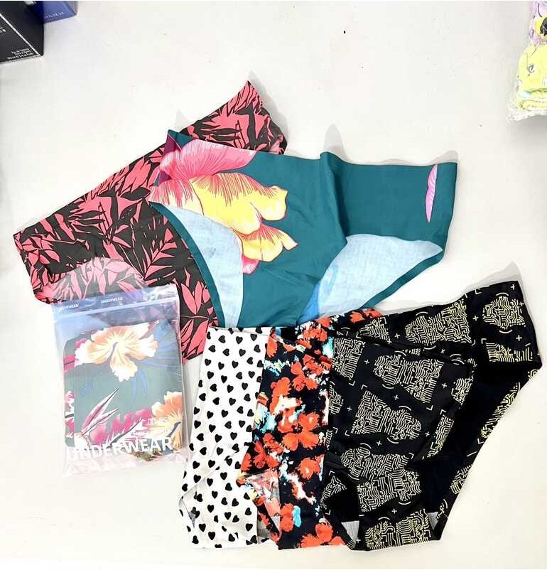 COD Kababaihang sutla yelo na walang kalagayan bulaklak gaya pantalon ...