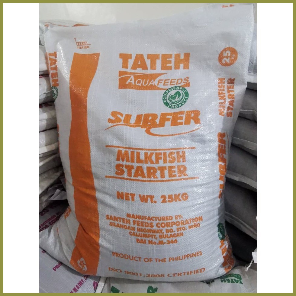 ♒ Tateh Aquafeeds Surfer Starter 1kg Milkfish Bangus Feeds Floating ...
