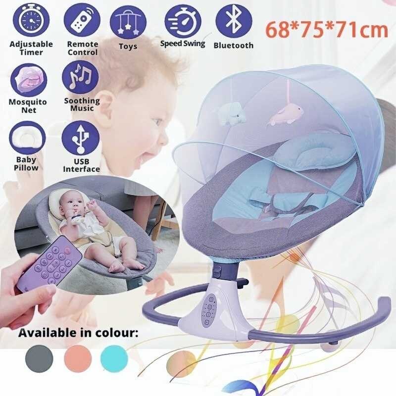 New Baby Electric Rocking Chair Cradles Newborn Cribs Swing Bed Smart