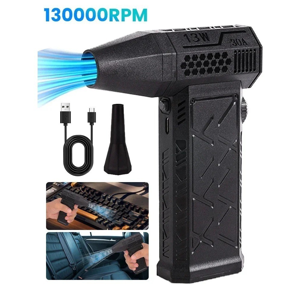 Draagbare Jet Droge Mini Blower 130000RPM Perslucht Duster Oplaadbare