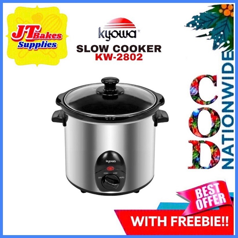 ๑ Kyowa Round Slow Cooker Ceramic Inner Pot 3 liters KW-2802 with ...