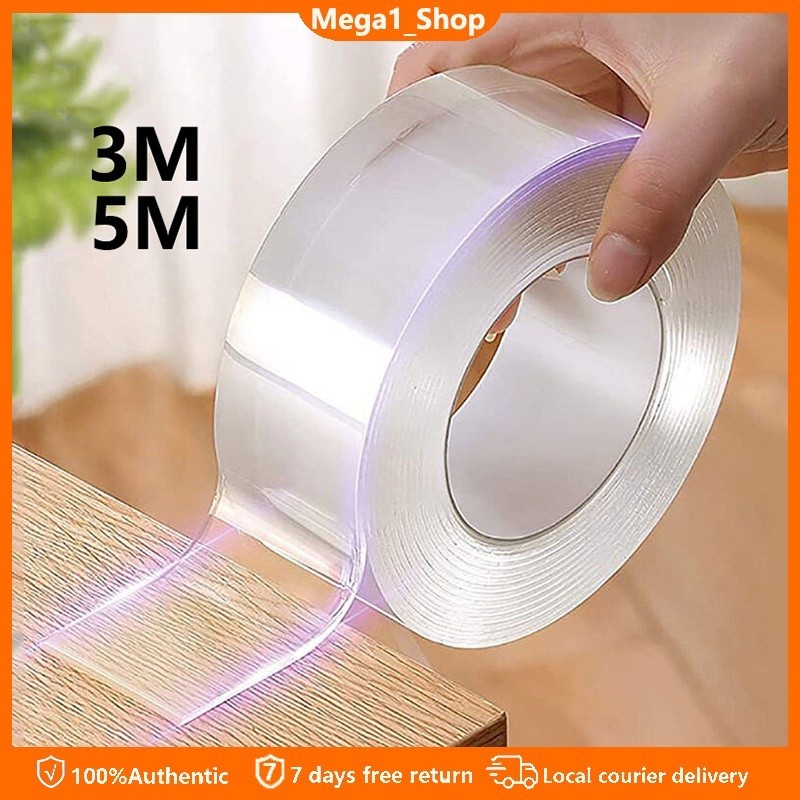 3M 5M Multifunction Nano Tape Original Double Sided Adhesive Tape ...